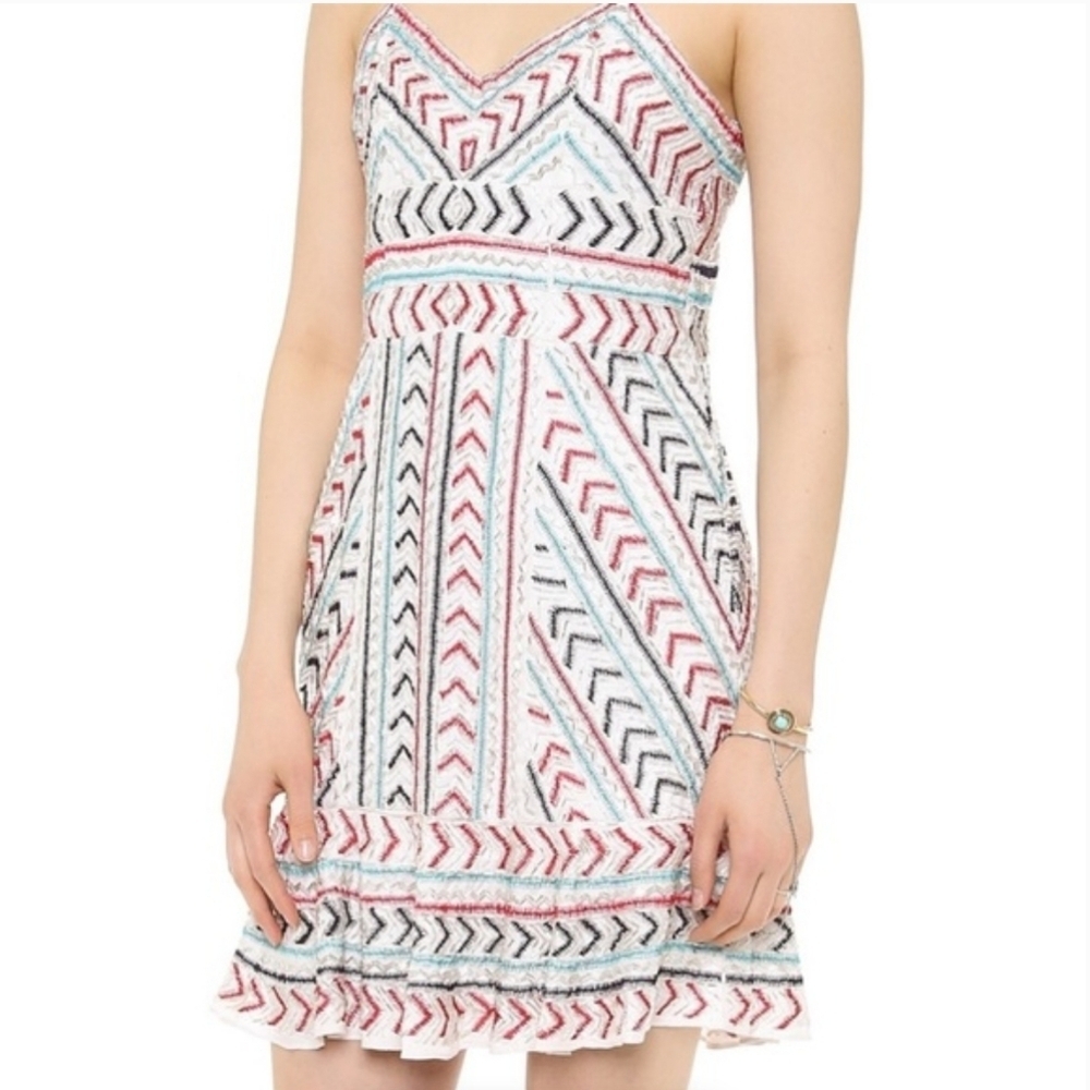 Parker Beaded Party Girly Flirty Sexy Casey Mini Dress Cosmopolitan XS